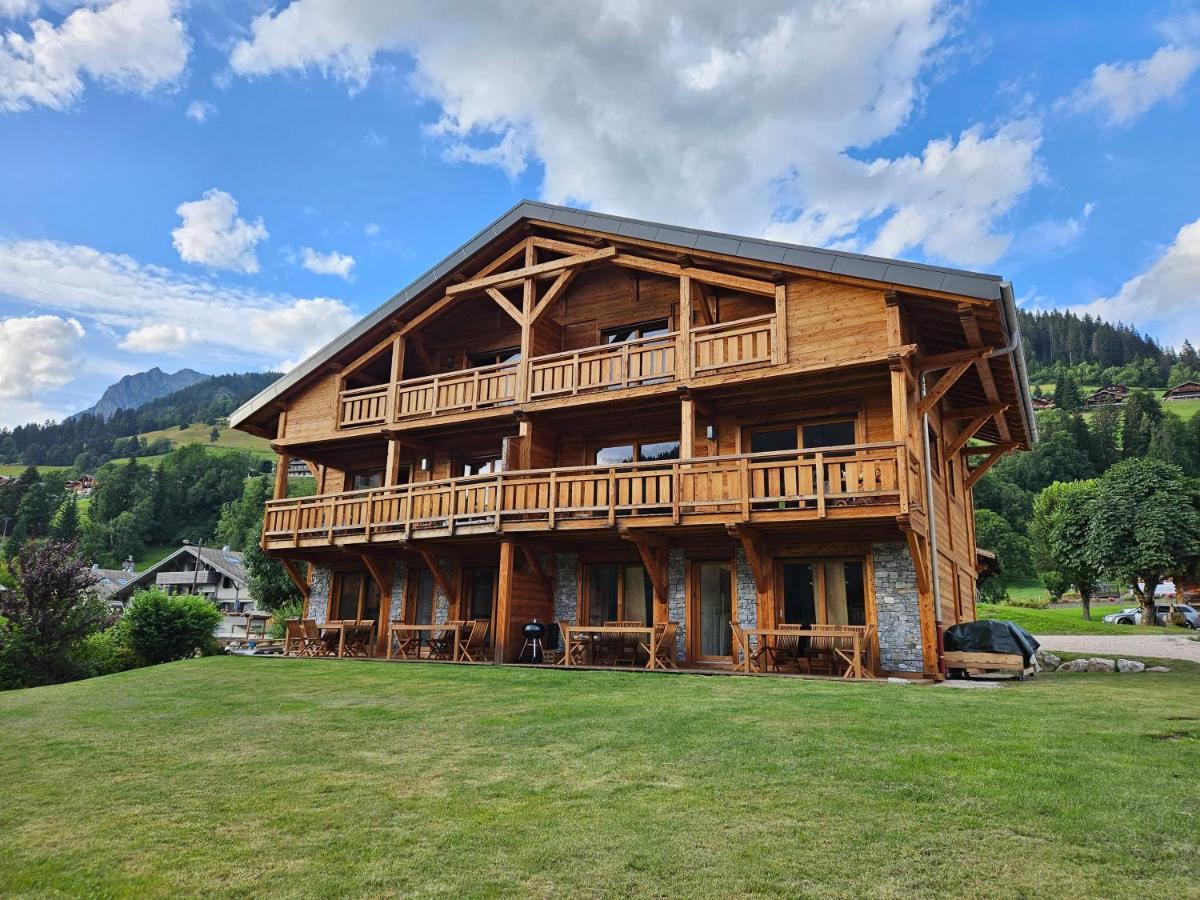 Demi-Chalet Vadel La Panthiaz 15 Pers 5 Chambres Abondance Exterior foto