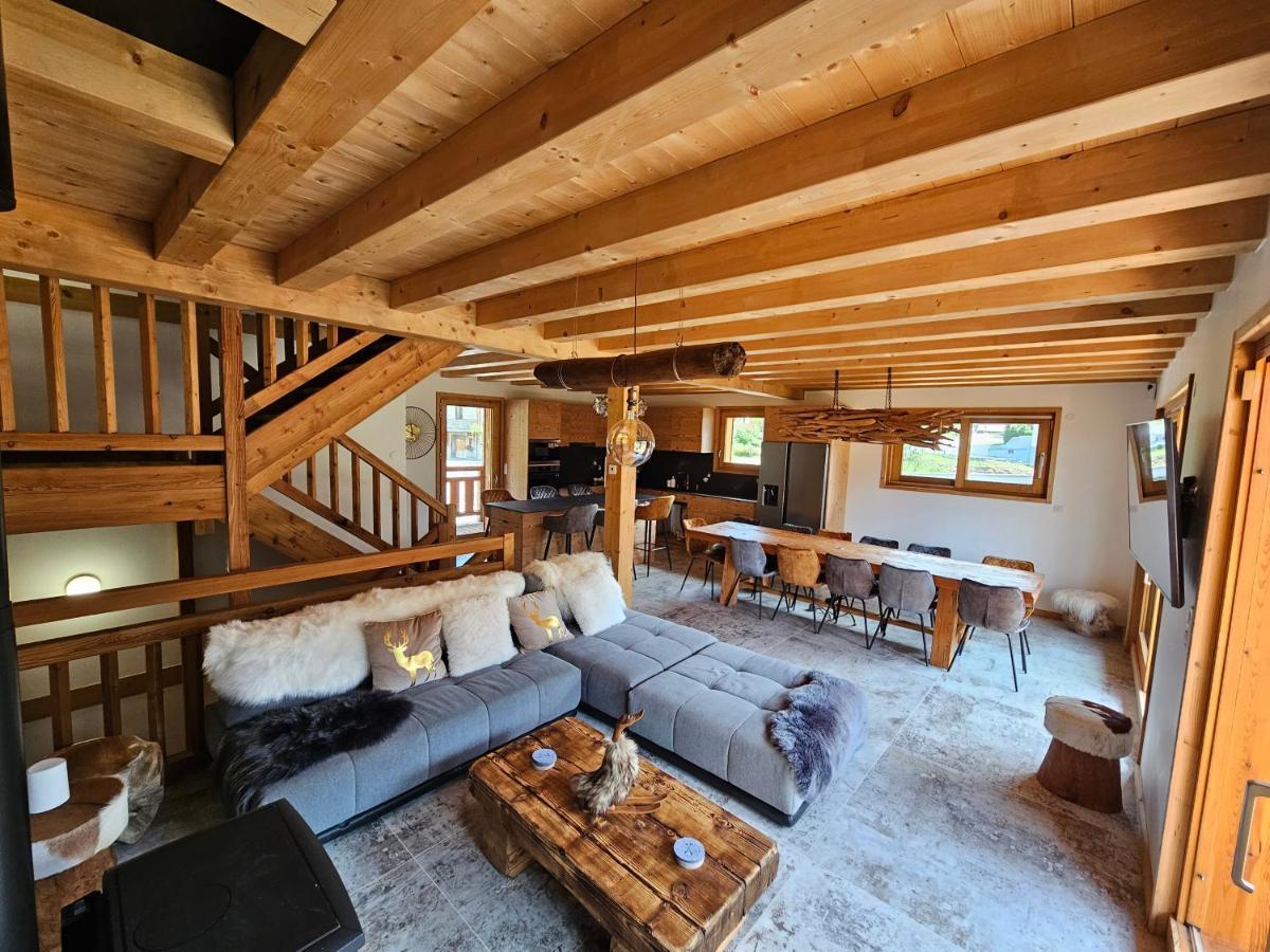 Demi-Chalet Vadel La Panthiaz 15 Pers 5 Chambres Abondance Exterior foto
