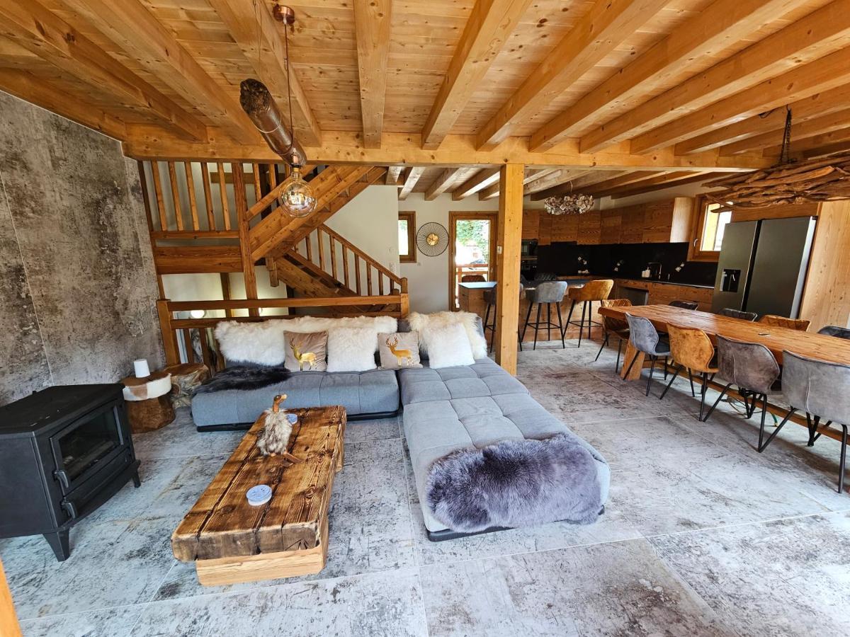 Demi-Chalet Vadel La Panthiaz 15 Pers 5 Chambres Abondance Exterior foto