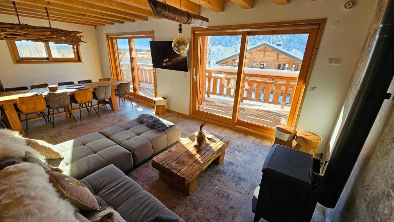 Demi-Chalet Vadel La Panthiaz 15 Pers 5 Chambres Abondance Exterior foto
