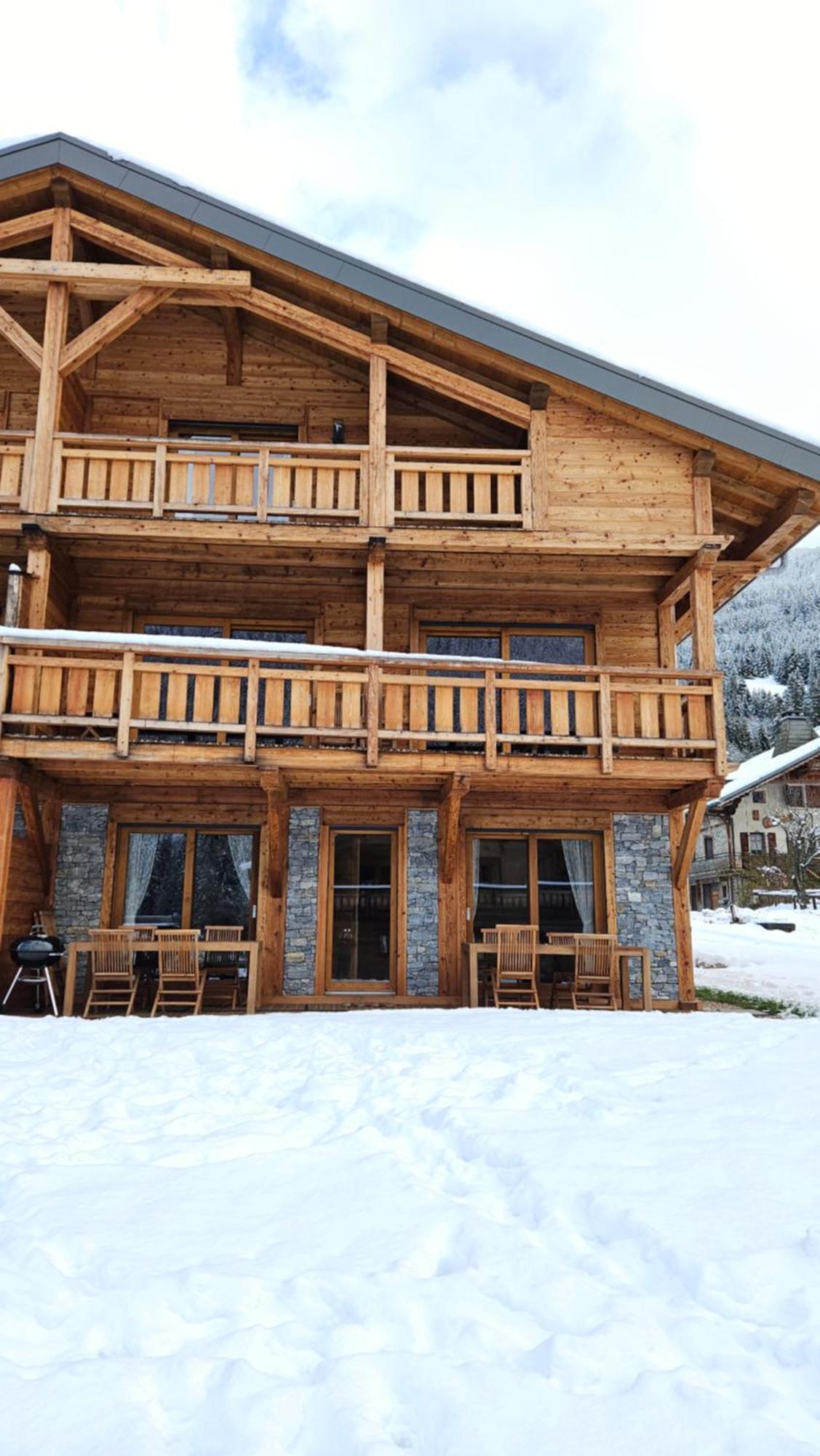 Demi-Chalet Vadel La Panthiaz 15 Pers 5 Chambres Abondance Exterior foto